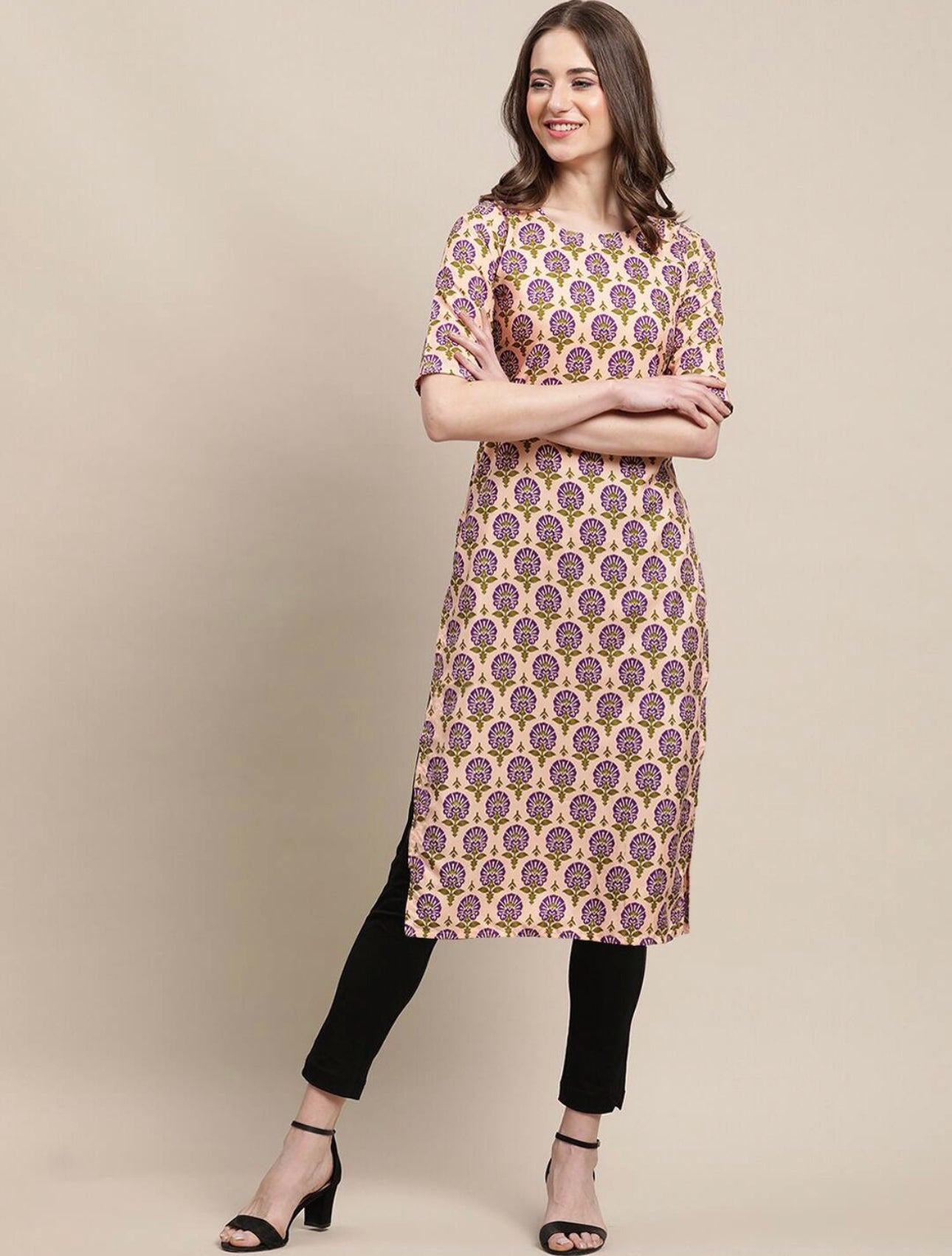 Stylish Printed Combo Kurtis (Pack Of 3)