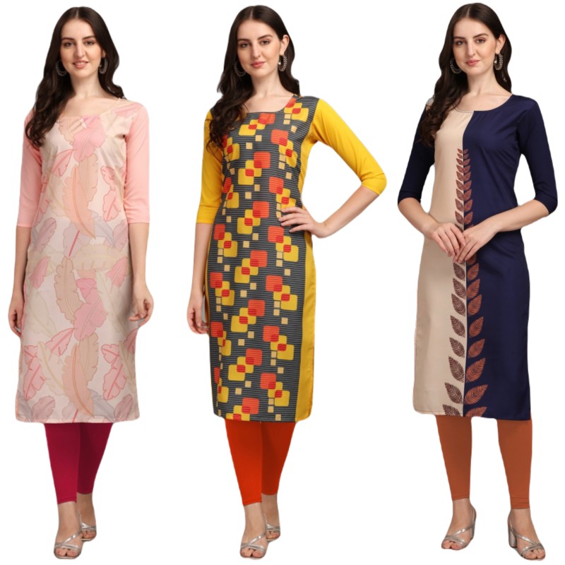 Amazing Printed Combo Kurtis (Pack of 3)