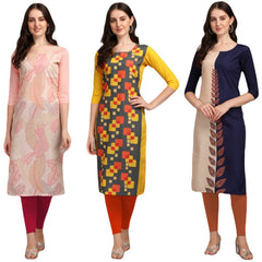 Amazing Printed Combo Kurtis (Pack of 3)