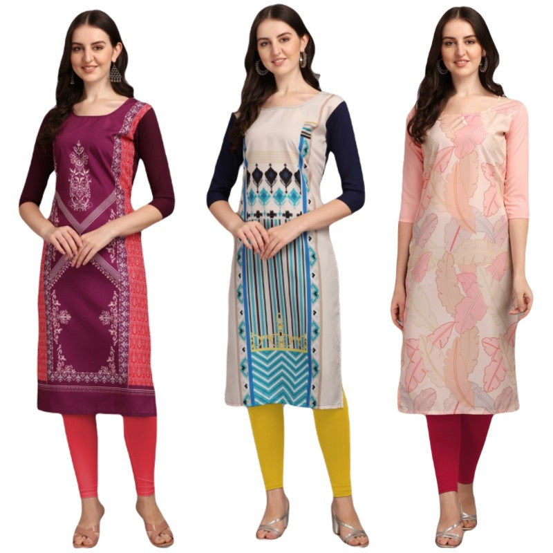 Hypnotic Printed Combo Kurtis (Pack of 3)