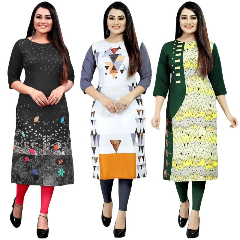 Elysian Printed Combo Kurtis (Pack of 3)